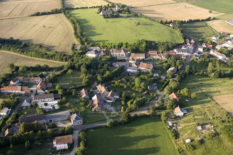 Vue aérienne de St Loup