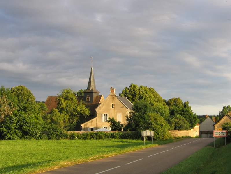 Vue du village de Ste Colombe