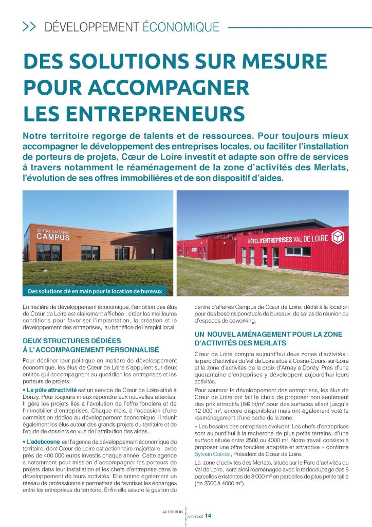 Article extrait du magazine Au Cœur édition juin 2022