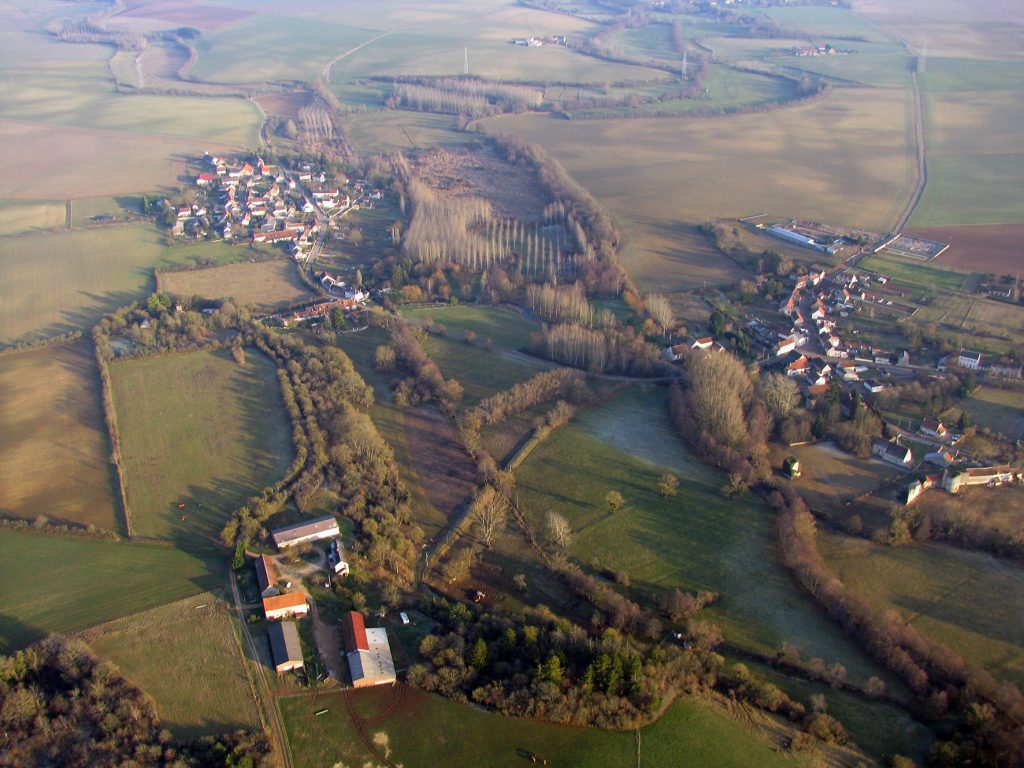 Vue aérienne de Bulcy