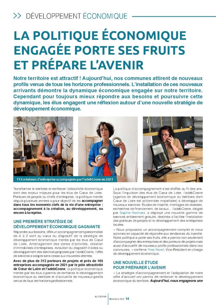 Article extrait du magazine Au Cœur édition décembre 2022